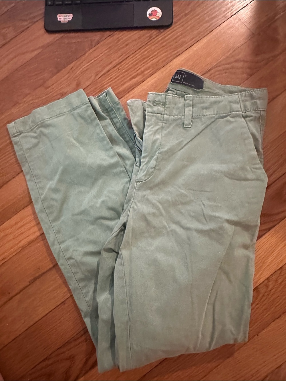 GAP Size 2 cotton Chino Pants in Light Green